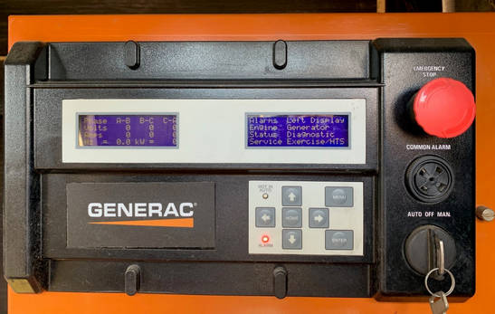 Generac H-100 Genset Control Panel